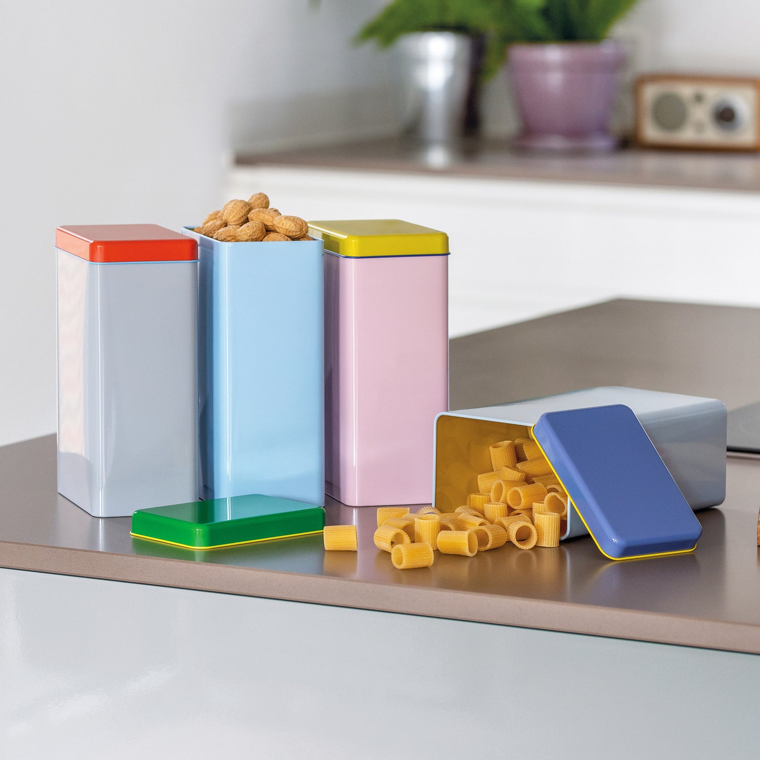 Rectangular Storage Tins Set Of 4