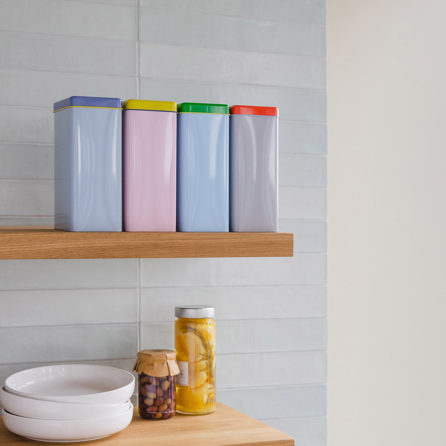 Rectangular Storage Tins Set Of 4