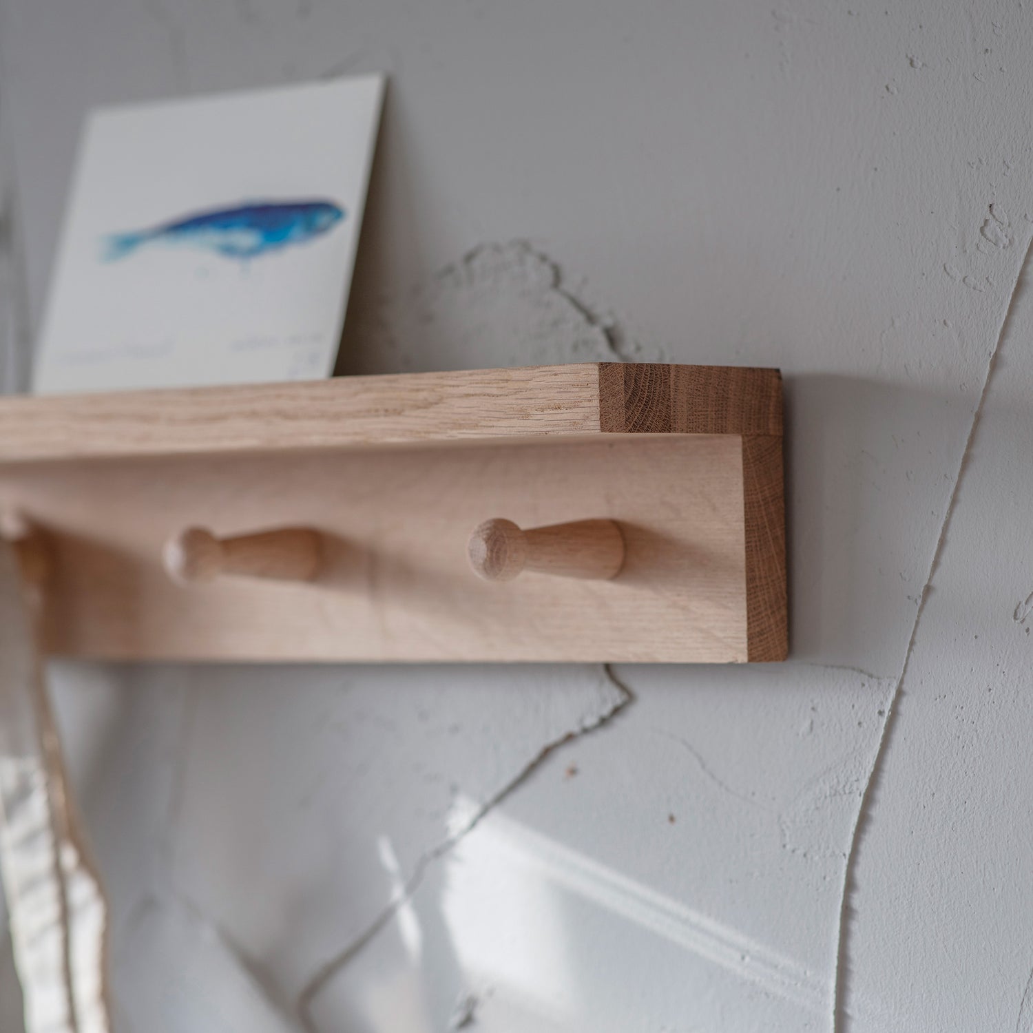 Hambledon 3 Peg Hook Rack With Shelf