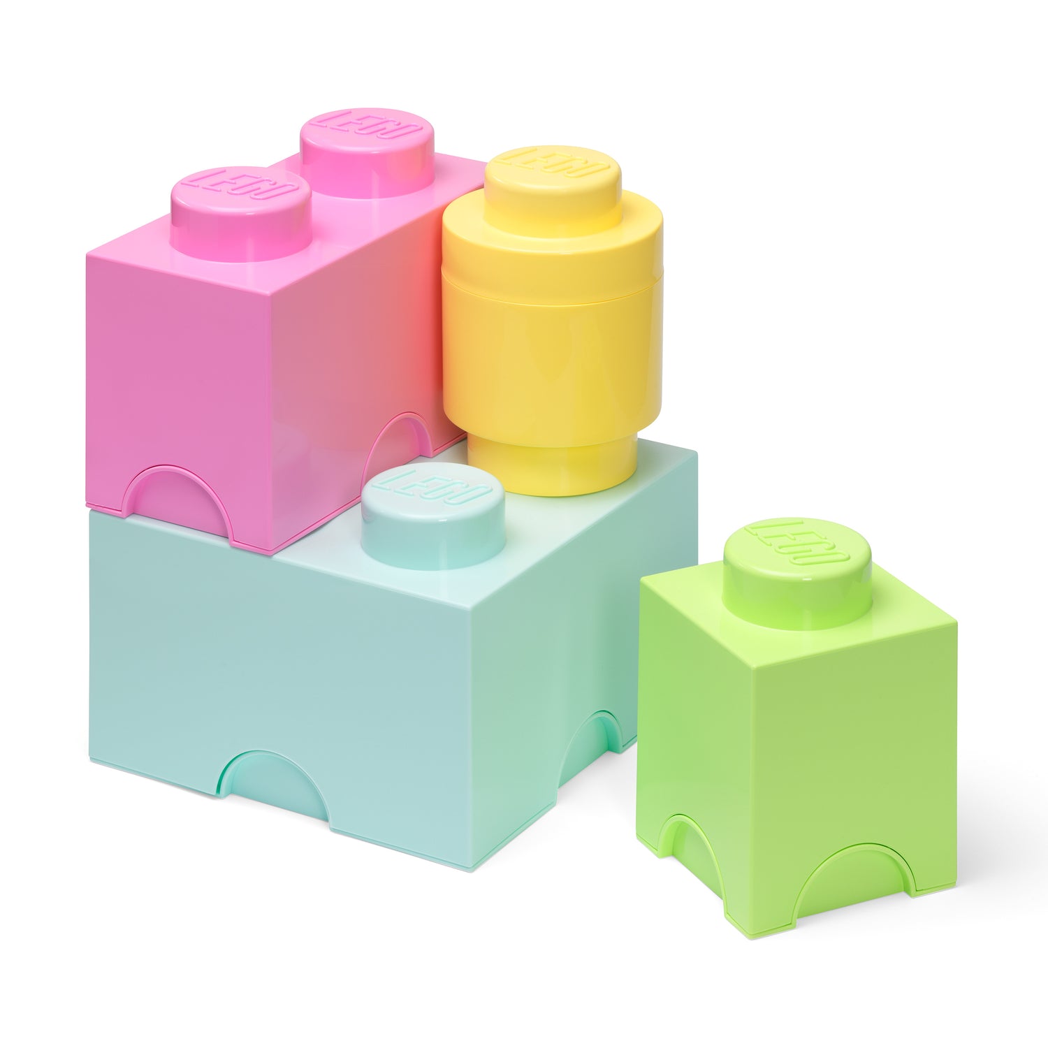 giant lego storage blocks pastel 4 brick multipack