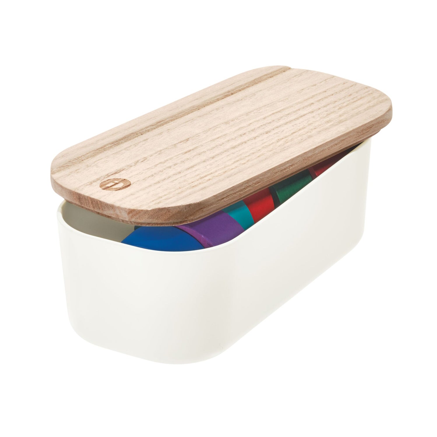 compact storage bin with lid eco