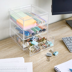 3 Drawer Acrylic Organiser - Not A Boring Box