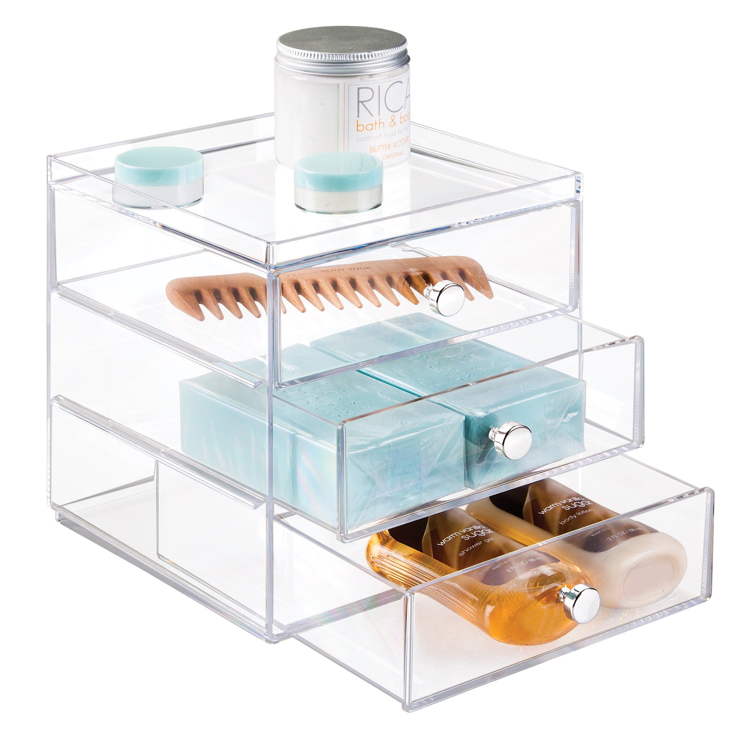 3 Drawer Acrylic Organiser - Not A Boring Box