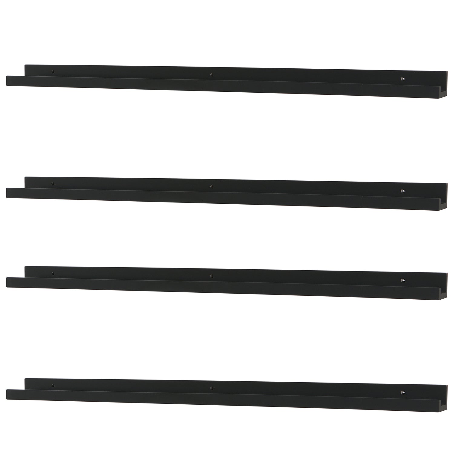 4 X Studio Display Shelves Black