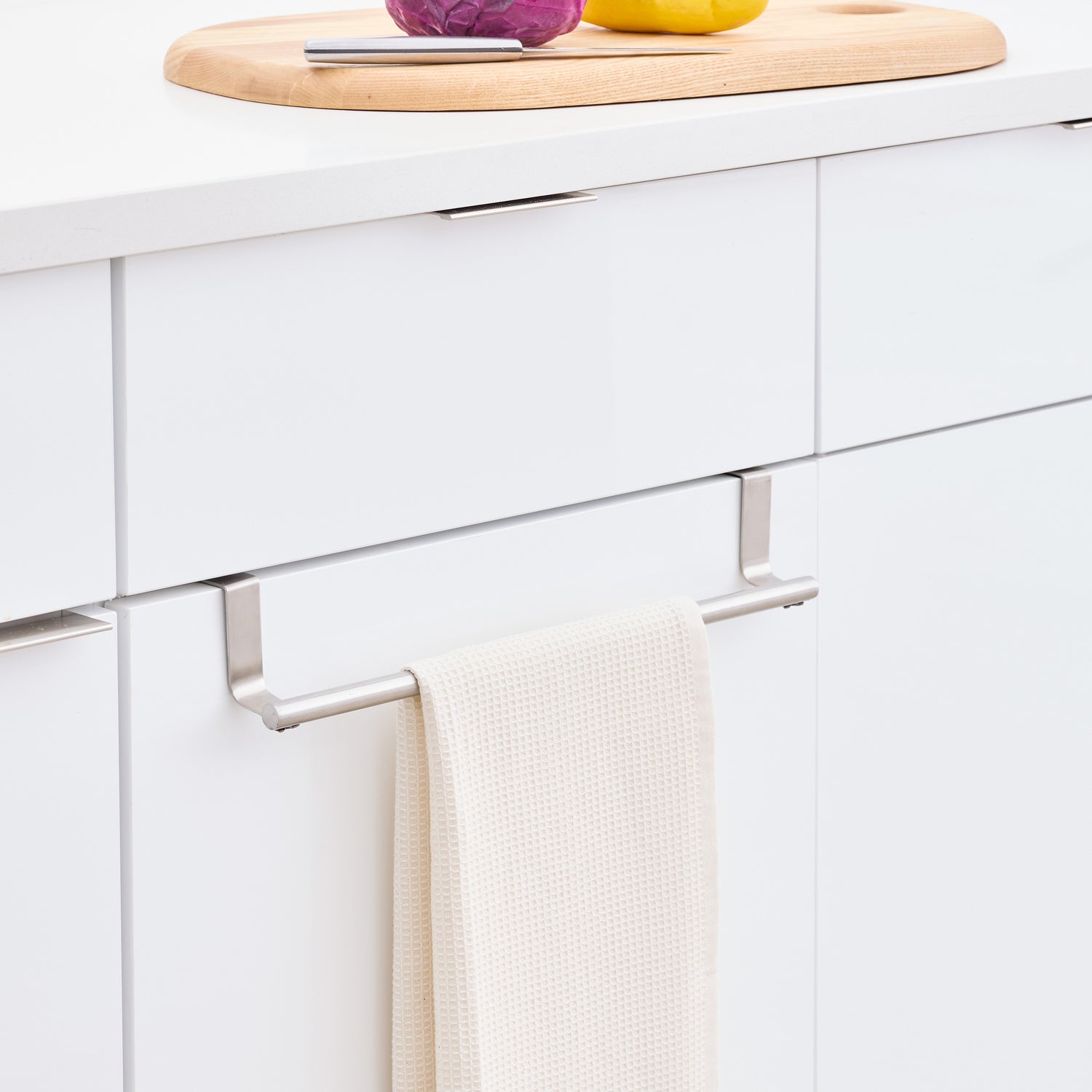 Over Cabinet Towel Bar