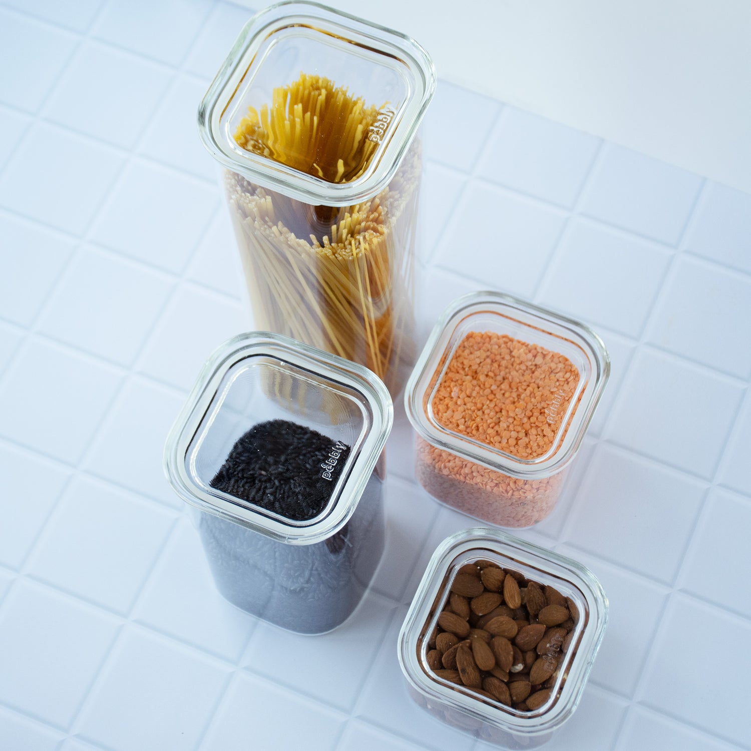 Glass Storage Canister With Glass Lid 800Ml