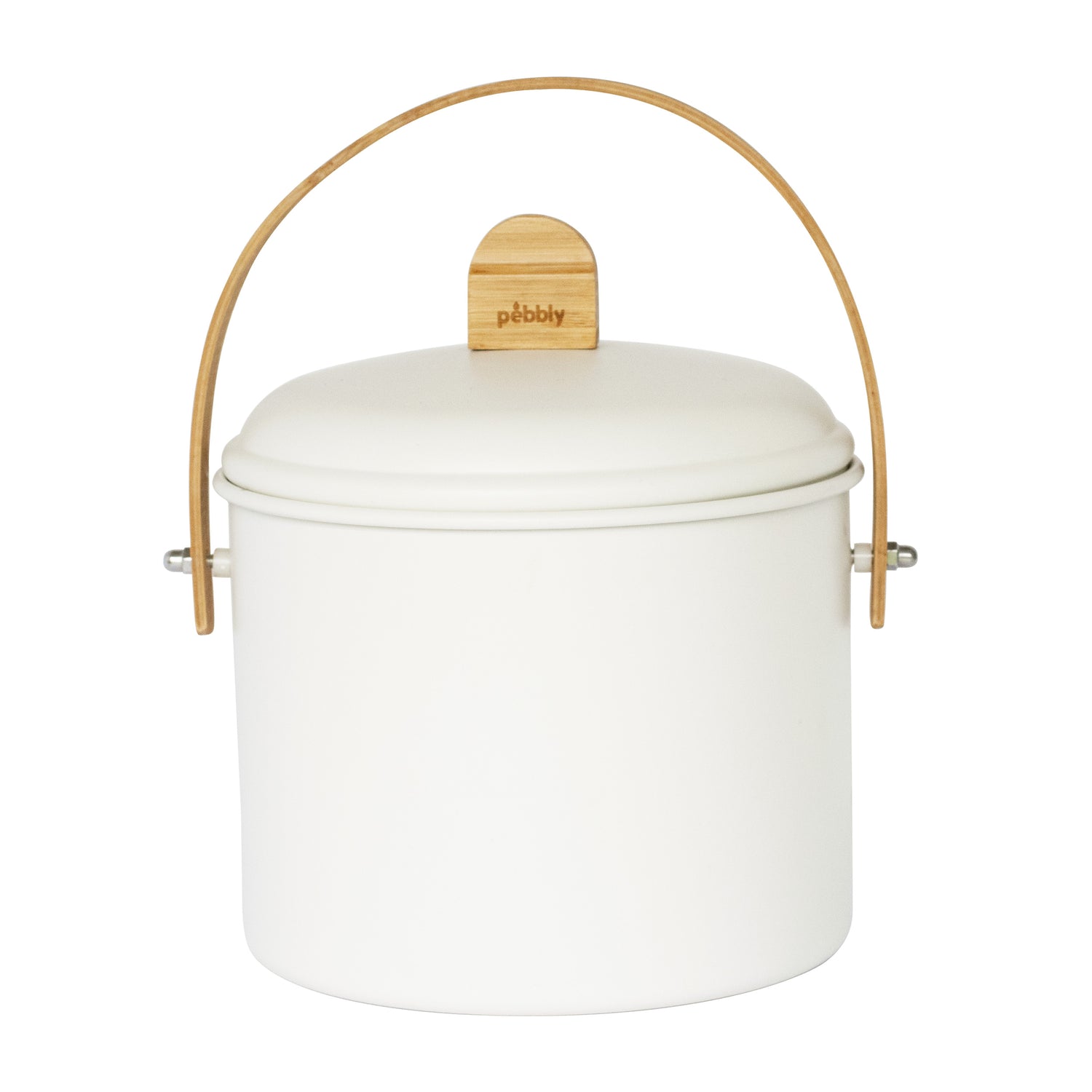 compost bucket with bamboo handle small