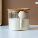 Glass Canister With Measuring Spoon 800Ml