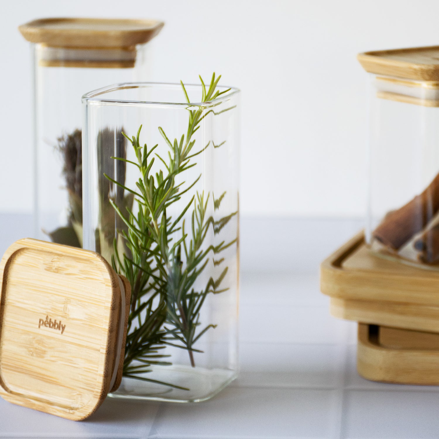 set of 2 spice jars 320ml