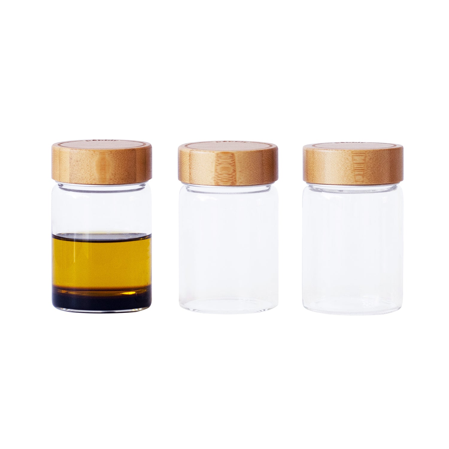 set of 3 mini storage jars 75ml