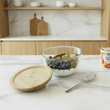 Glass Bowl With Bamboo Lid 770Ml - Not A Boring Box