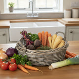 Round Willow Display Tray With Plastic Lining - Not A Boring Box