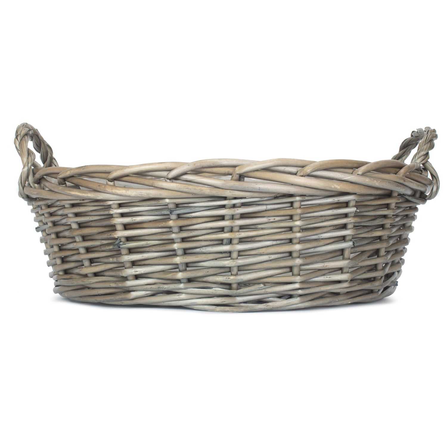 Round Willow Display Tray With Plastic Lining
