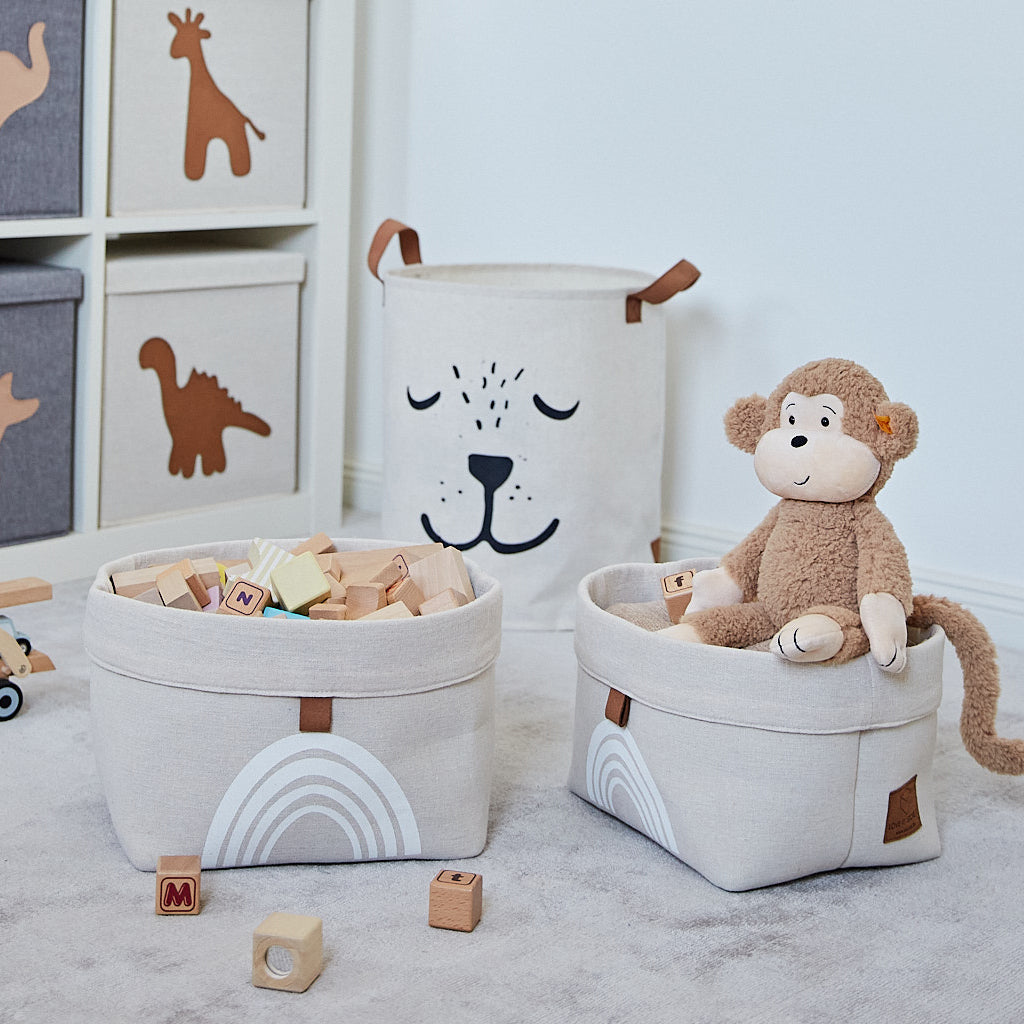 rainbow storage basket set of 2
