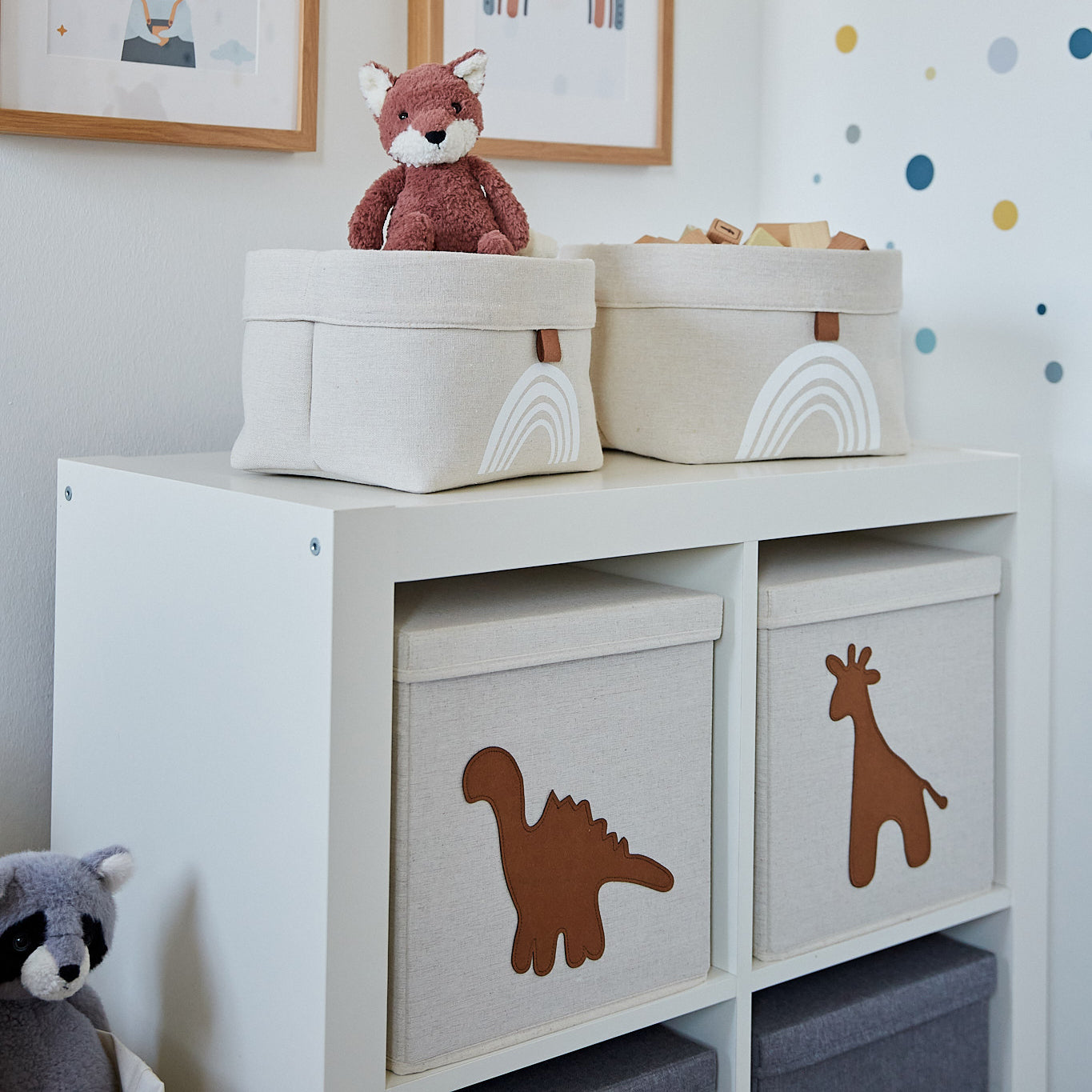 Lidded Storage Cube - Animal