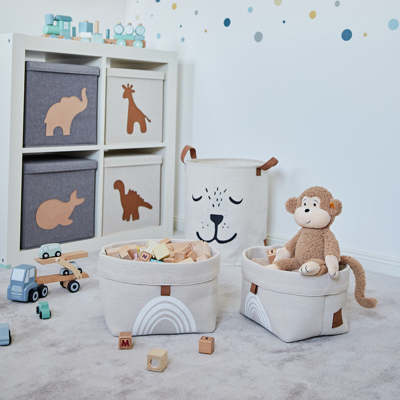 Lidded Storage Cube - Animal