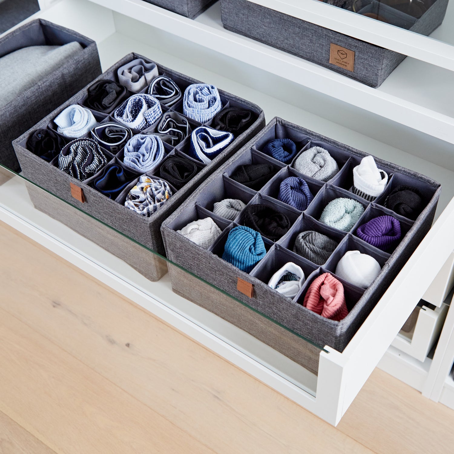 Set of 2 Organisers with 16 Compartments