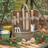 Deluxe Garden Tool Basket Antique Wash - Not A Boring Box