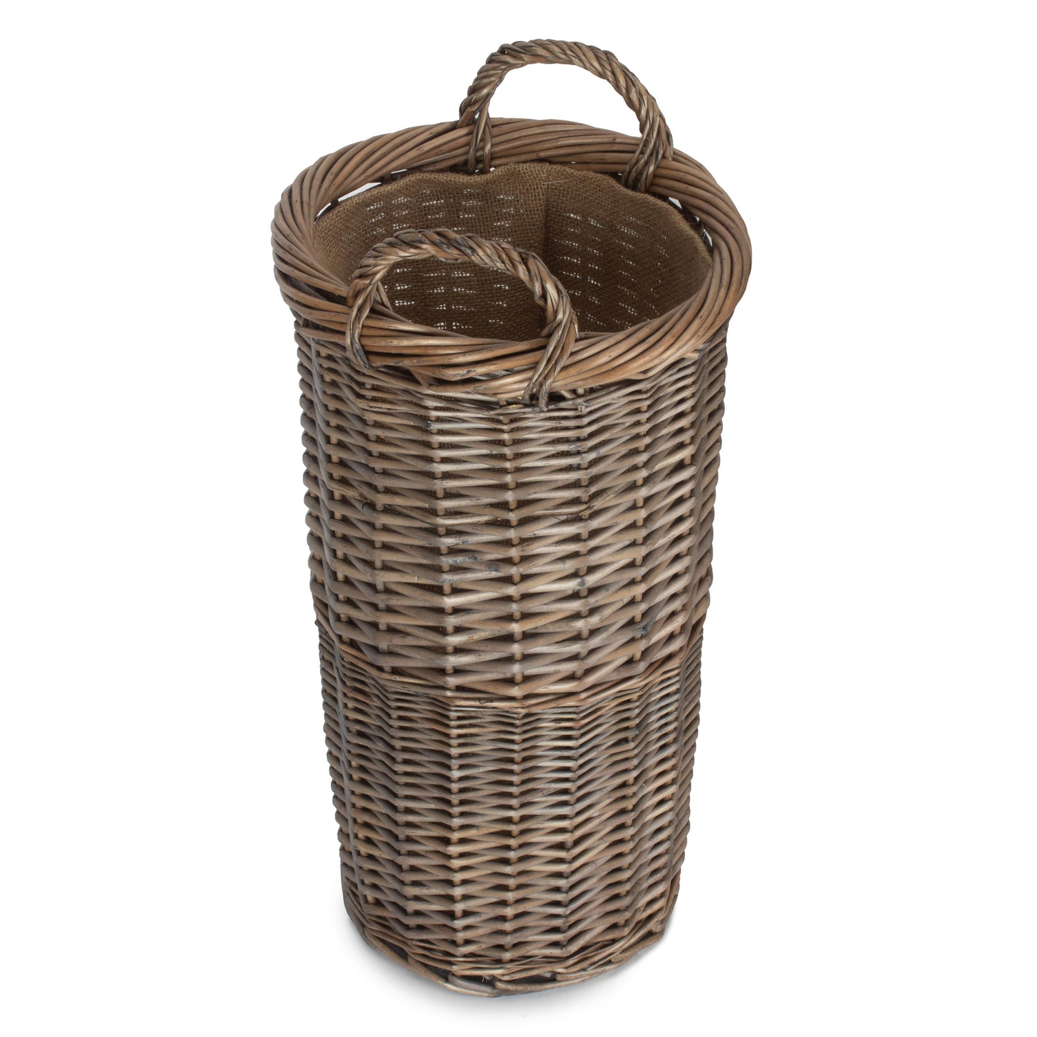 Small Willow Umbrella Stand Antique Wash