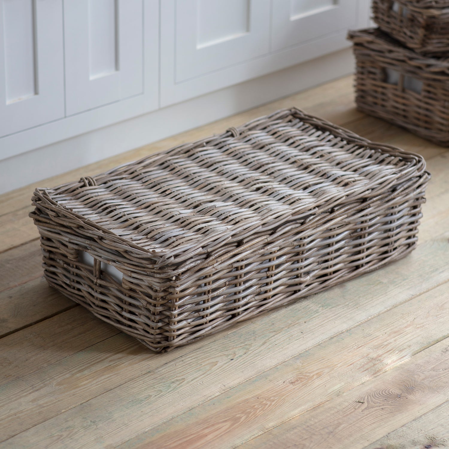 wicker underbed storage box bembridge