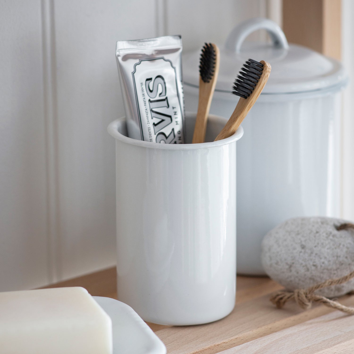 Enamel Toothbrush Holder