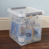 Lidded Plastic Storage Box - 38 Ltr