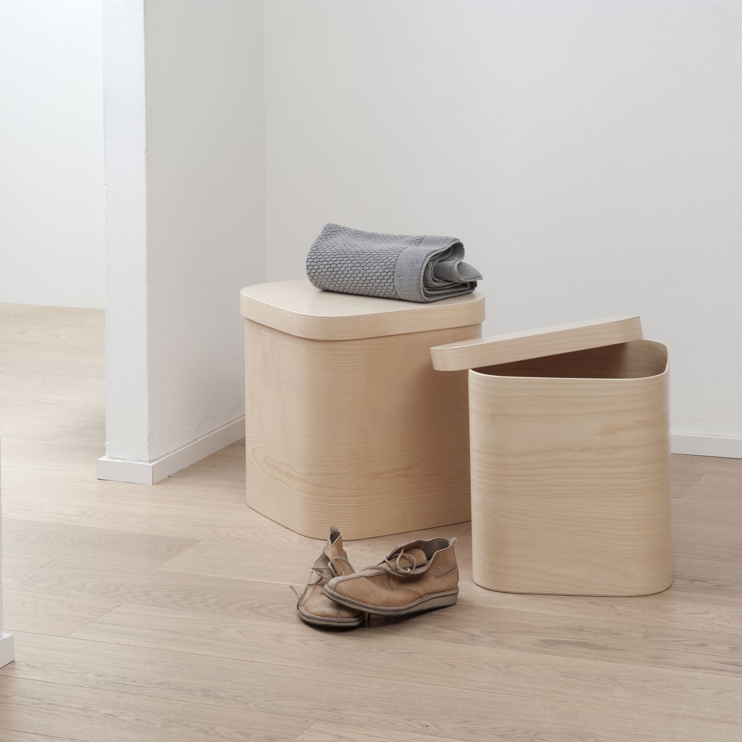 steamed wood storage box small