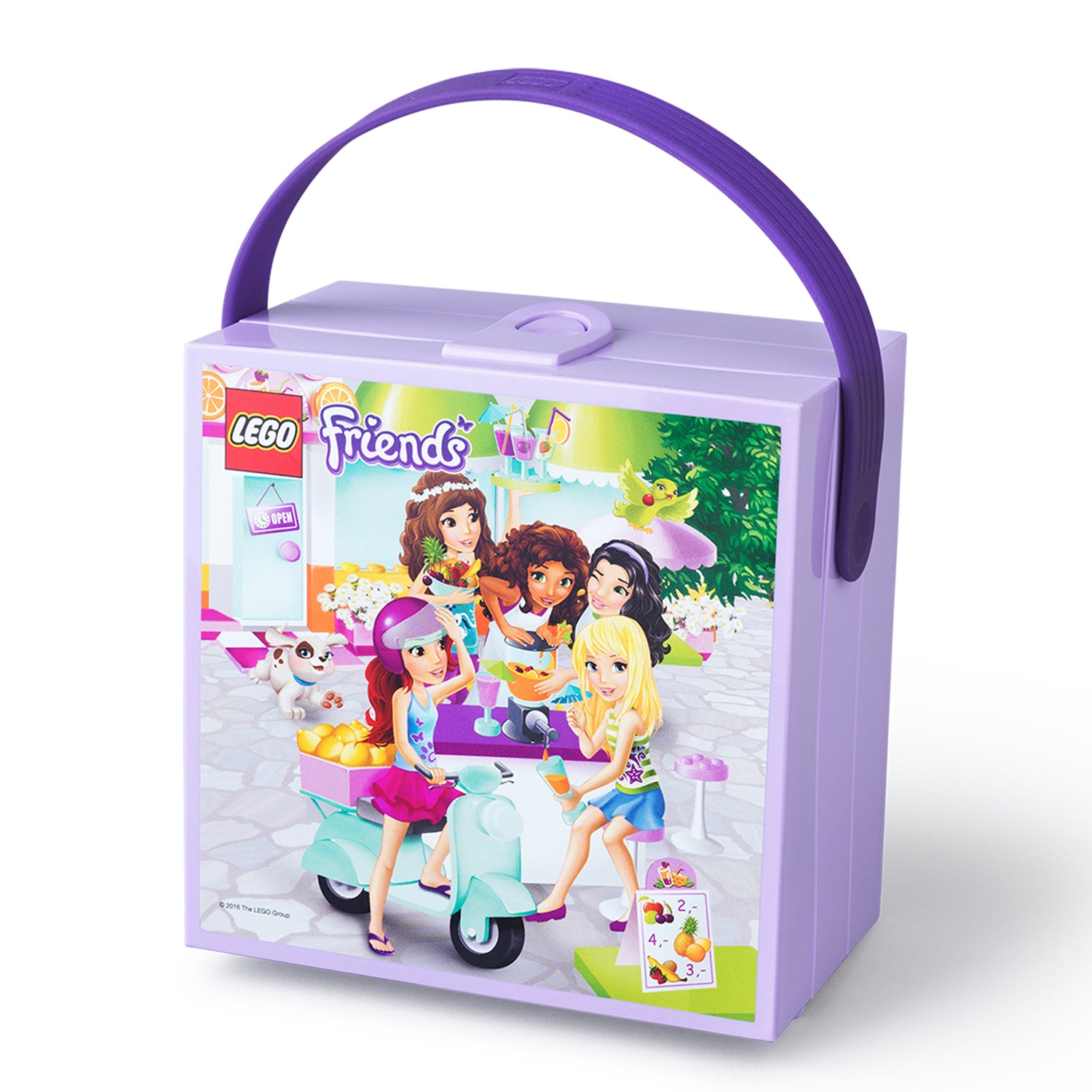 lego friends lunch box with carry handle