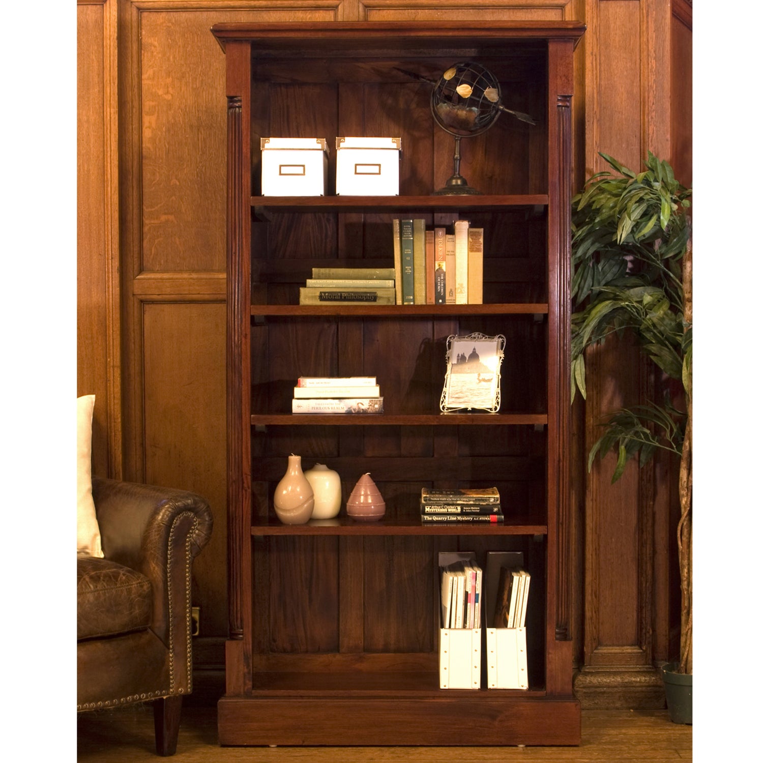 tall open bookcase la roque