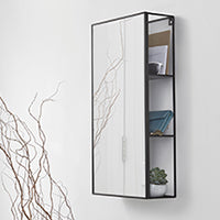 hallway storage mirror