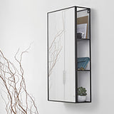 hallway storage mirror