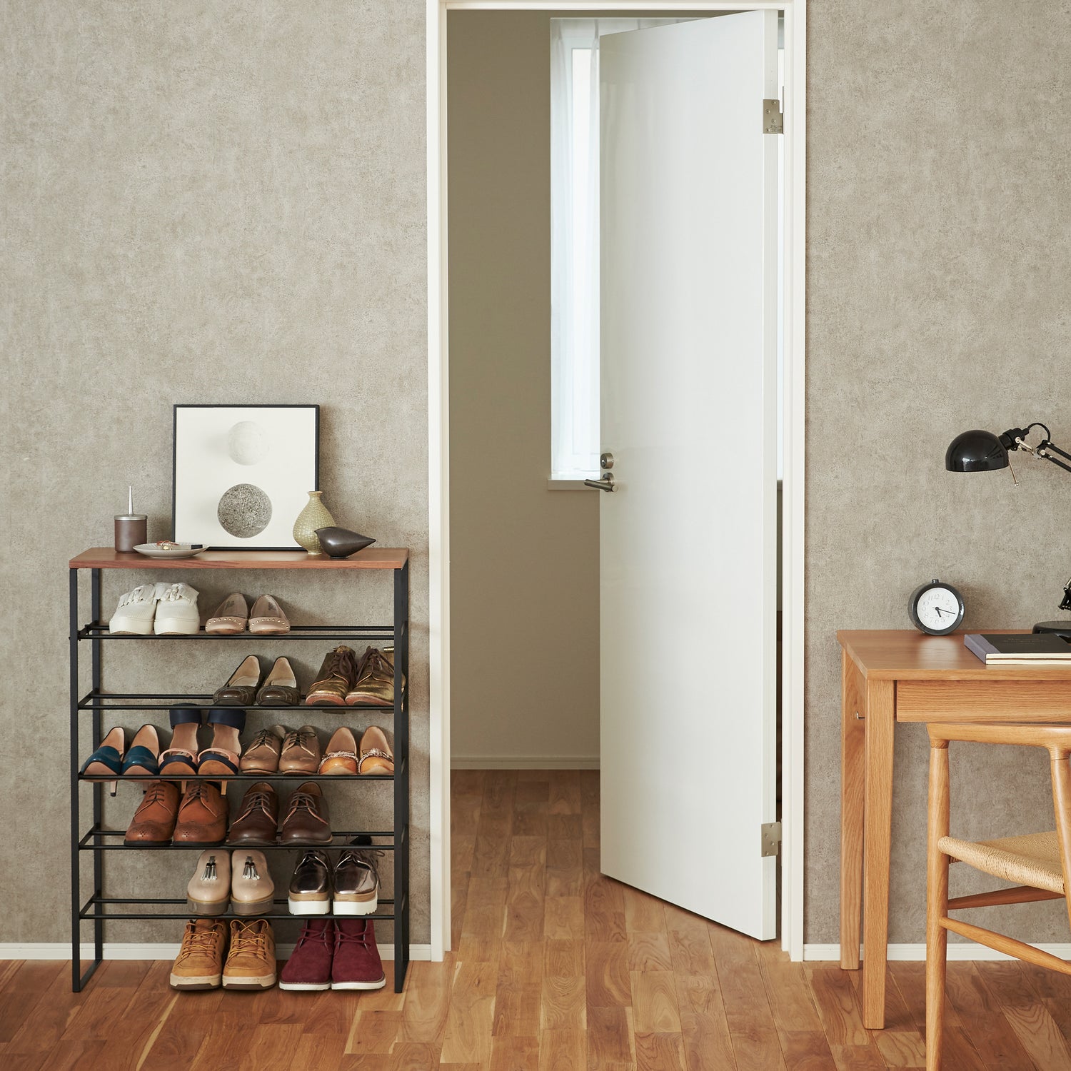 6 Tier Shoe Storage Console - Tower