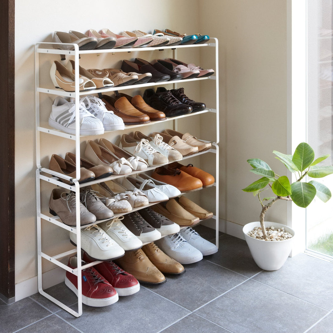 3-Tier Extending and Stacking Shoe Rack – Not A Boring Box