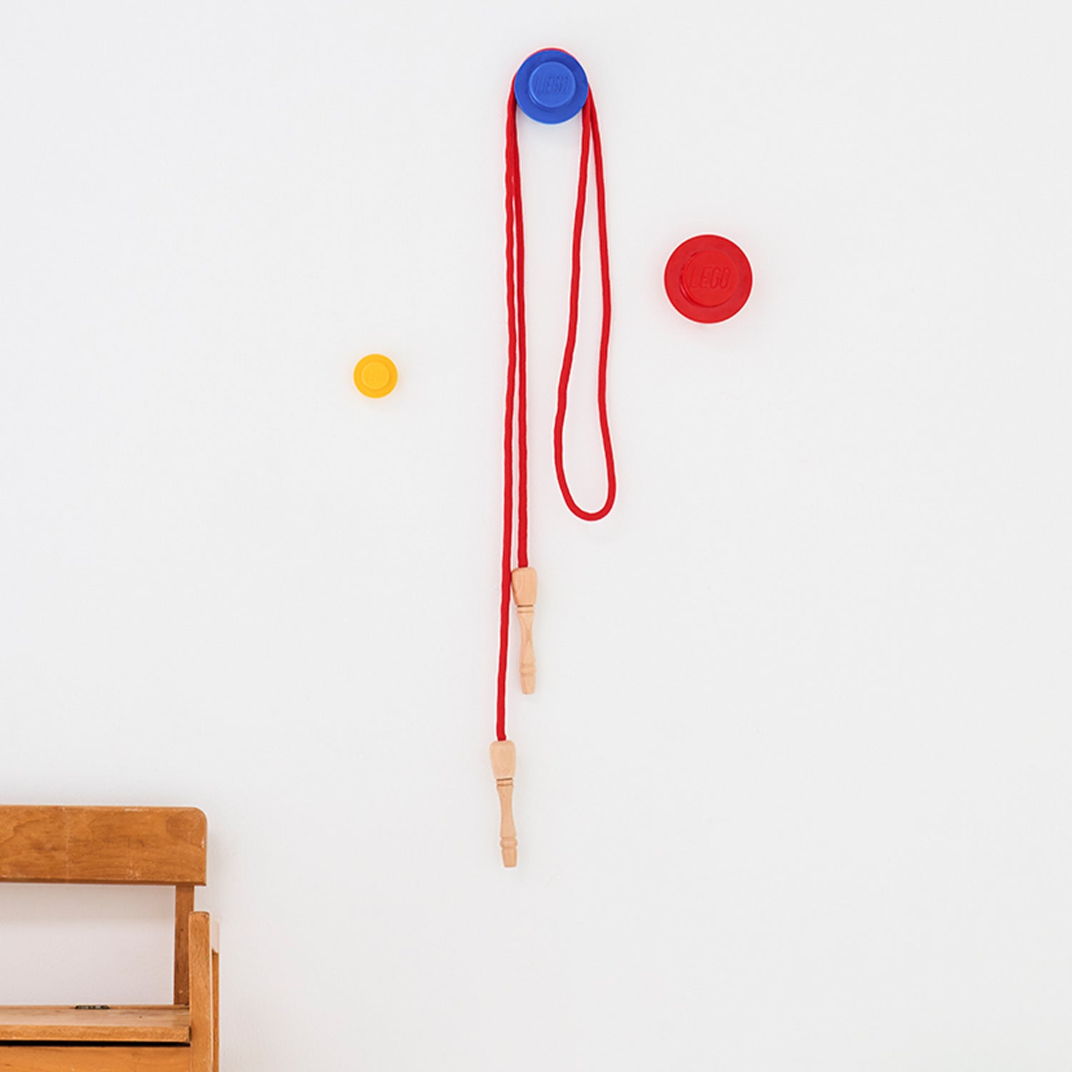 3 x Wall Mounted LEGO Hooks
