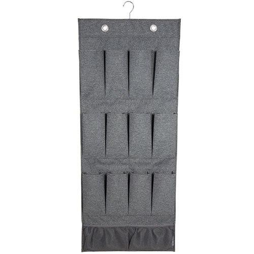 hanging pocket organiser grey