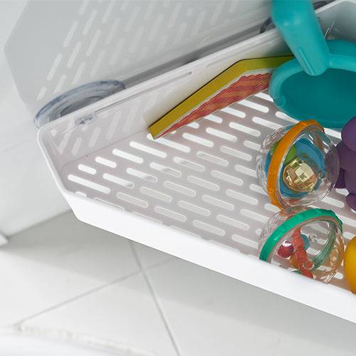 Corner Suction Shower Caddy White