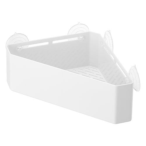 Corner Suction Shower Caddy White
