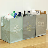 set of 3 recycling bags greys