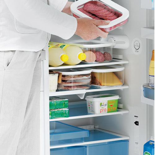 9 X Clear Kitchen Storage Canisters