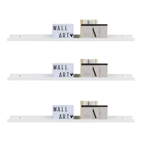 3 X Studio Display Shelves White