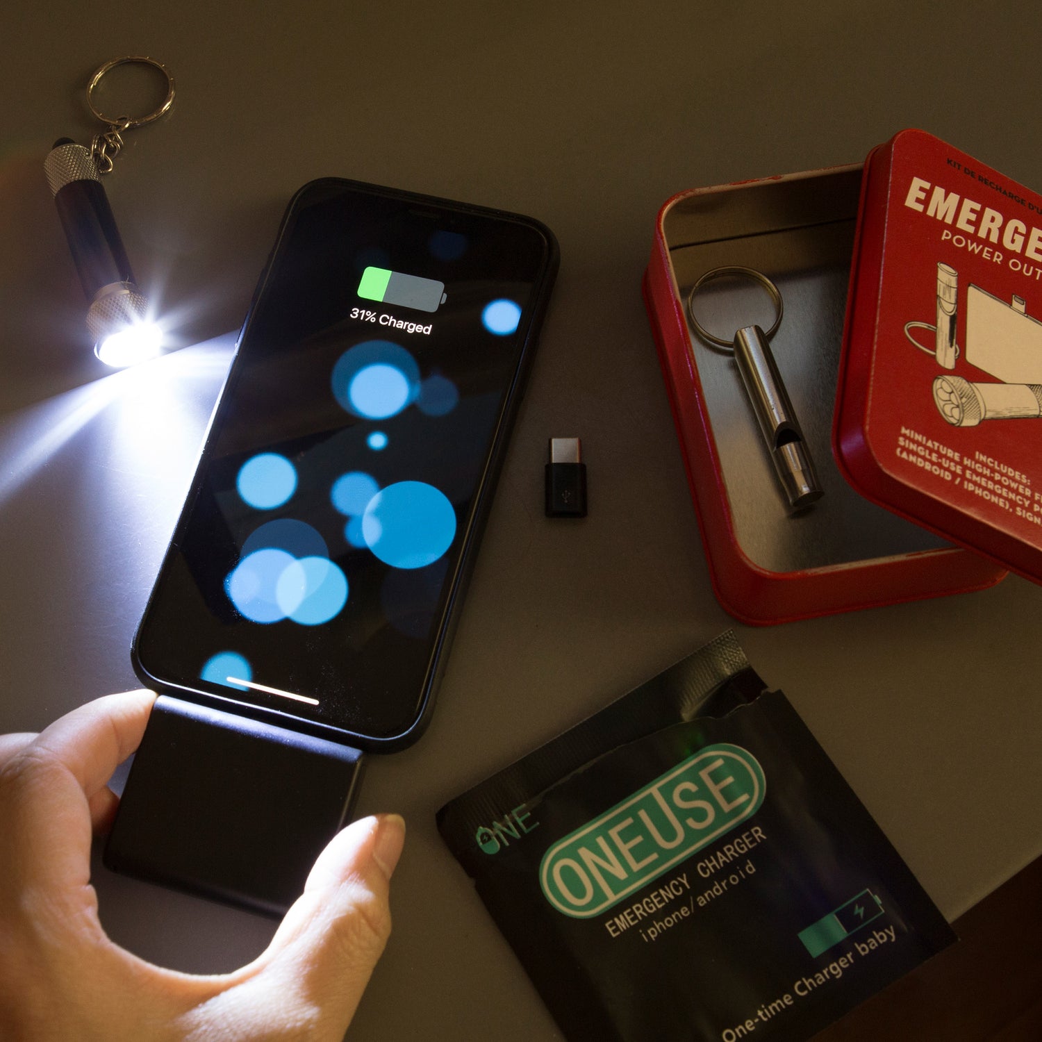 Emergency Power Out Tin