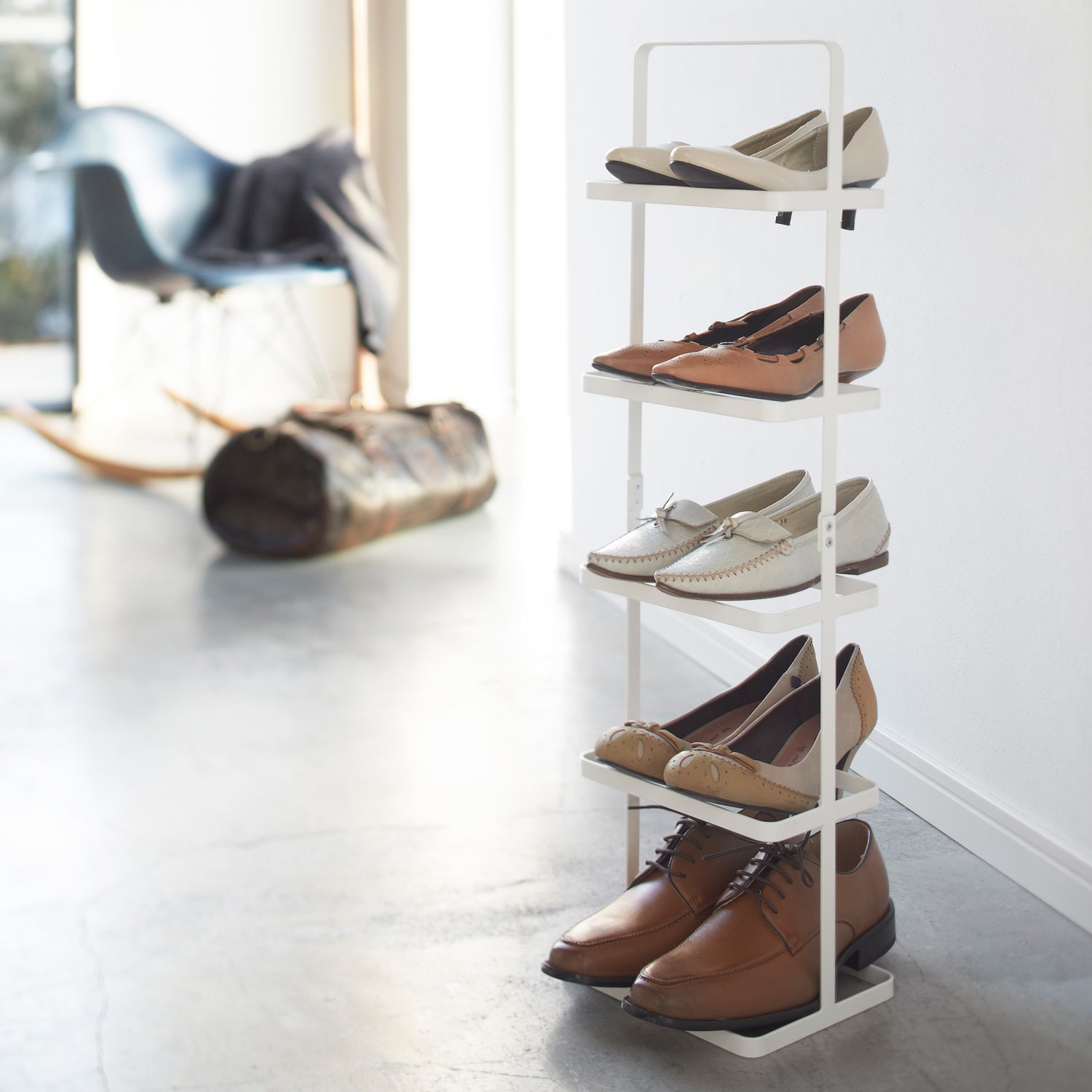 narrow shoe rack 5 tier