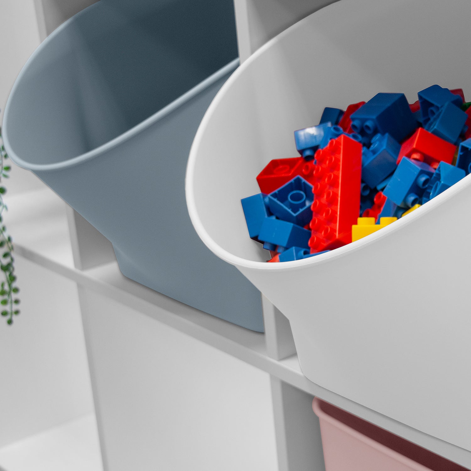 Toy Box with Scooped Opening