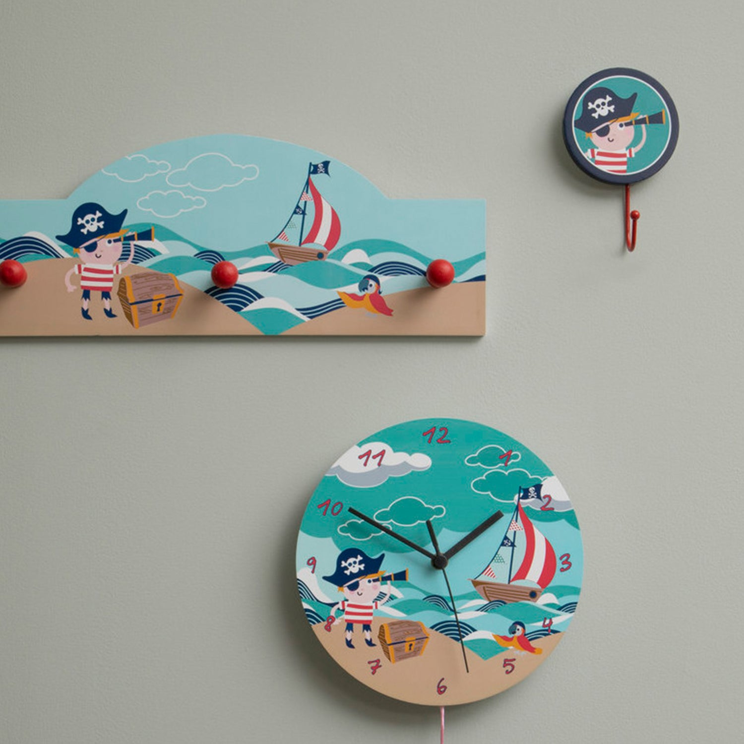 Pirate Wall Hooks Set Of 3