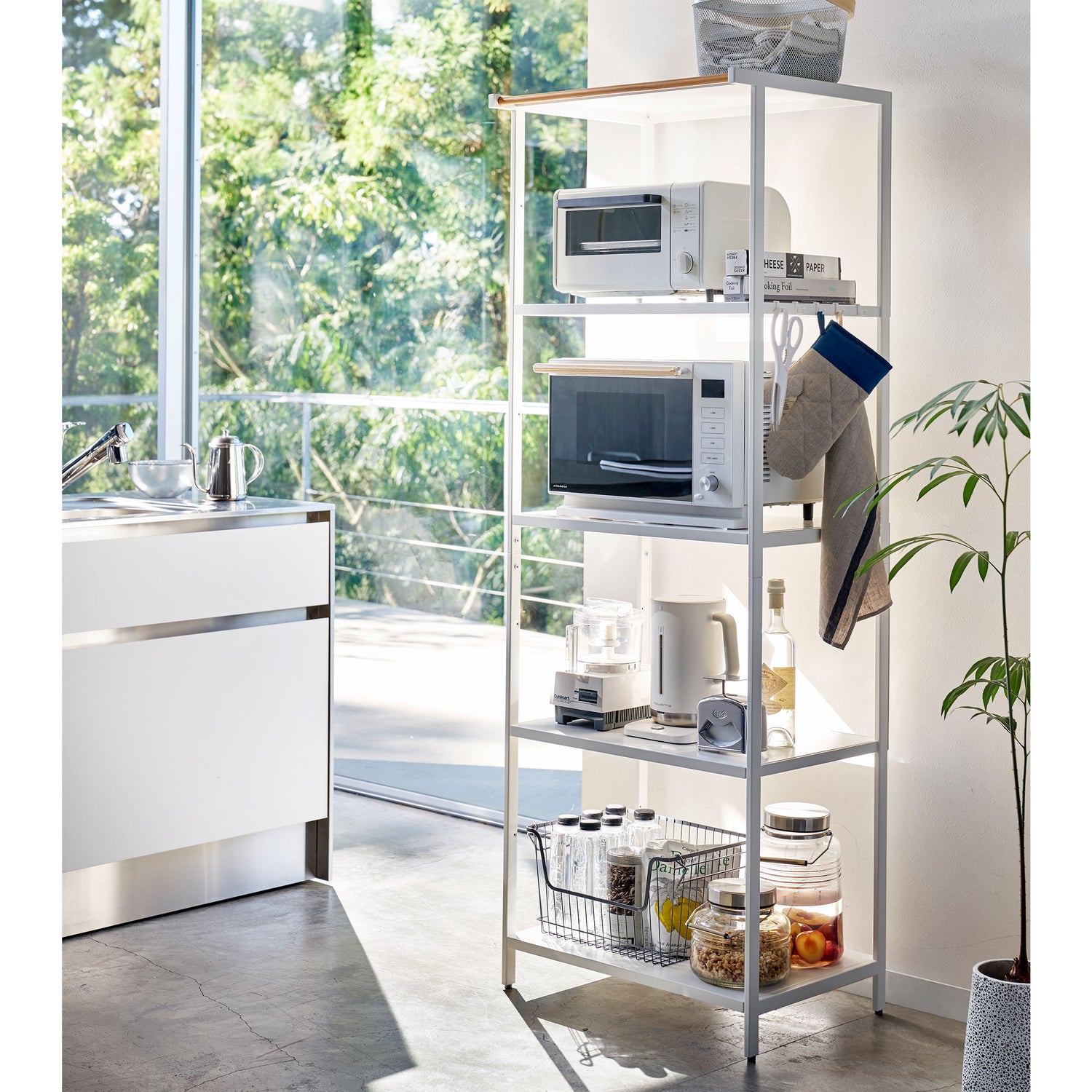 5 tiered storage rack tower
