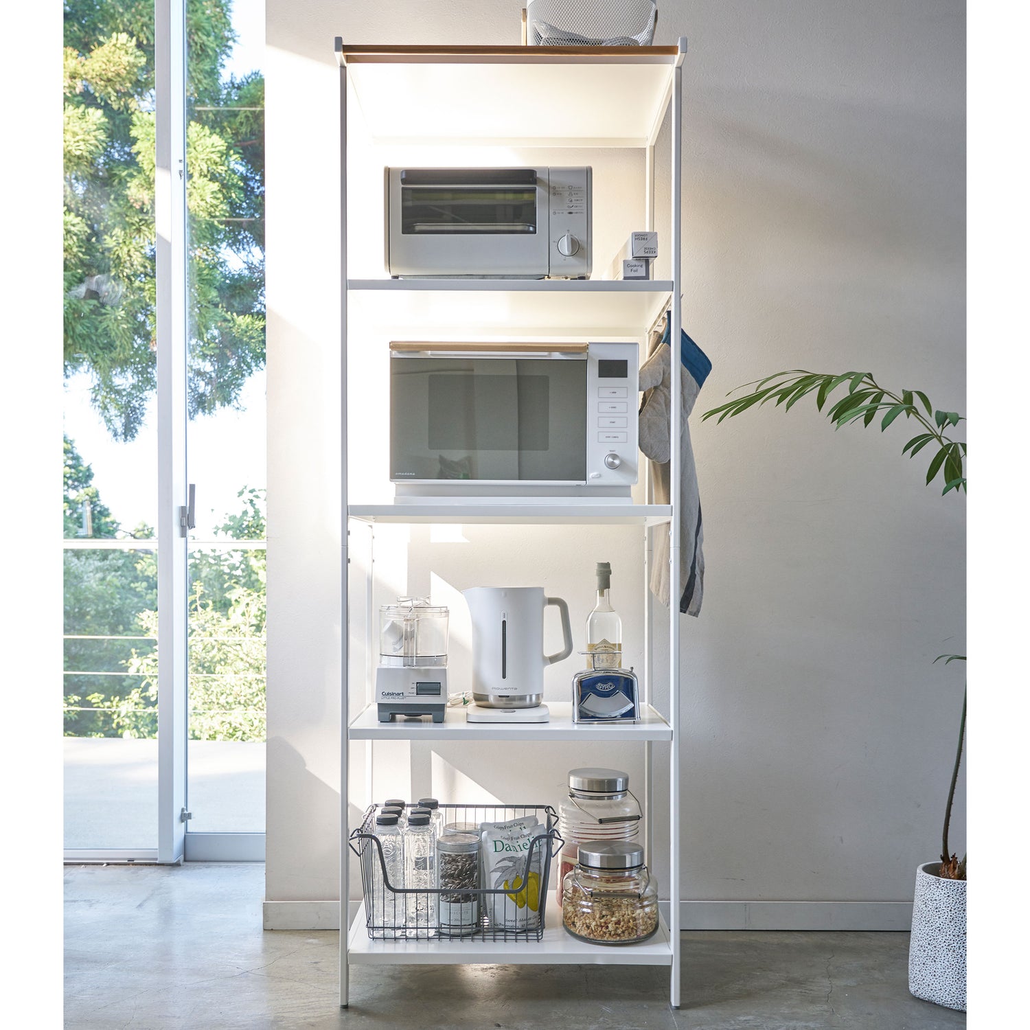5 tiered storage rack tower