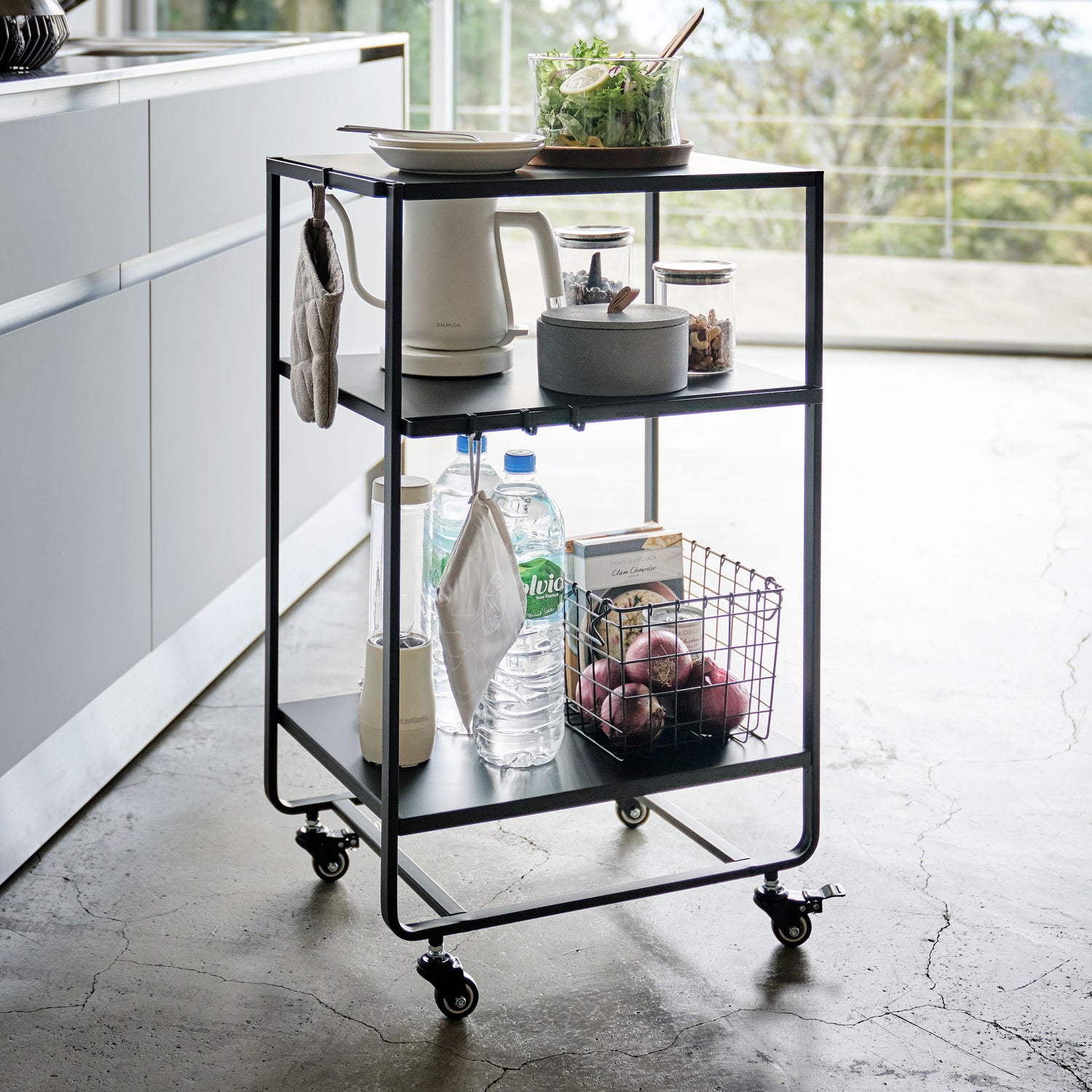 3 tier kitchen storage wagon