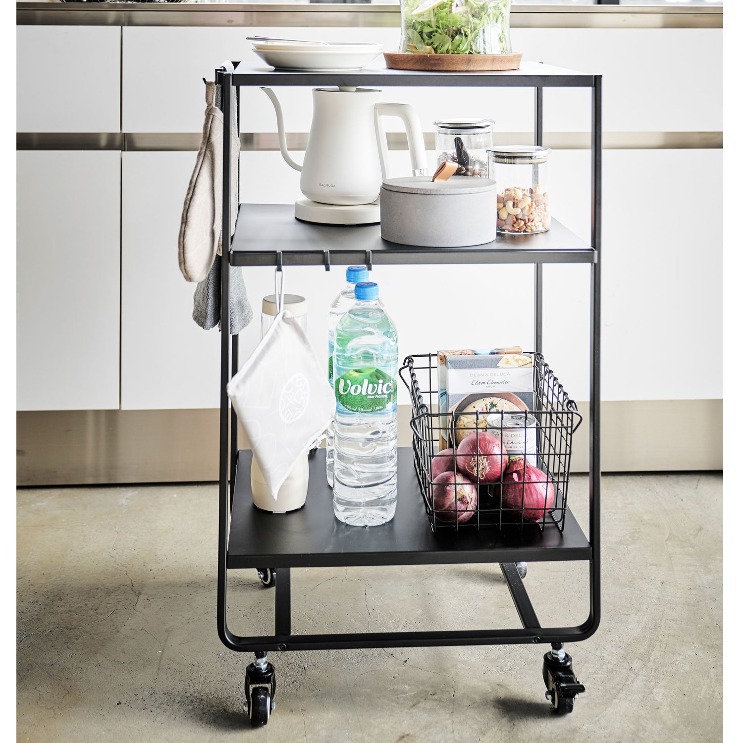 3 tier kitchen storage wagon