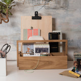 Handled Storage Caddy Oiled Oak