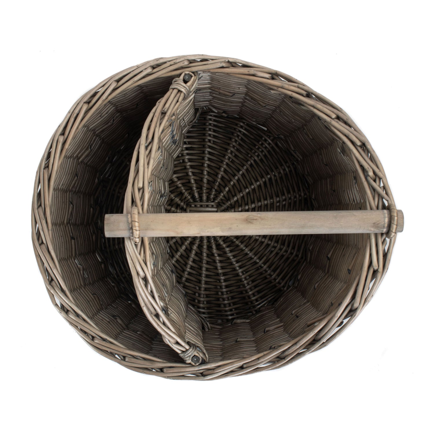 Willow Toilet Roll & Magazine Holder – Rustic Bathroom Storage Basket